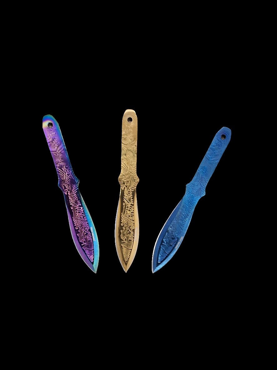RnBw Gold & Blu Throwers 3 pc