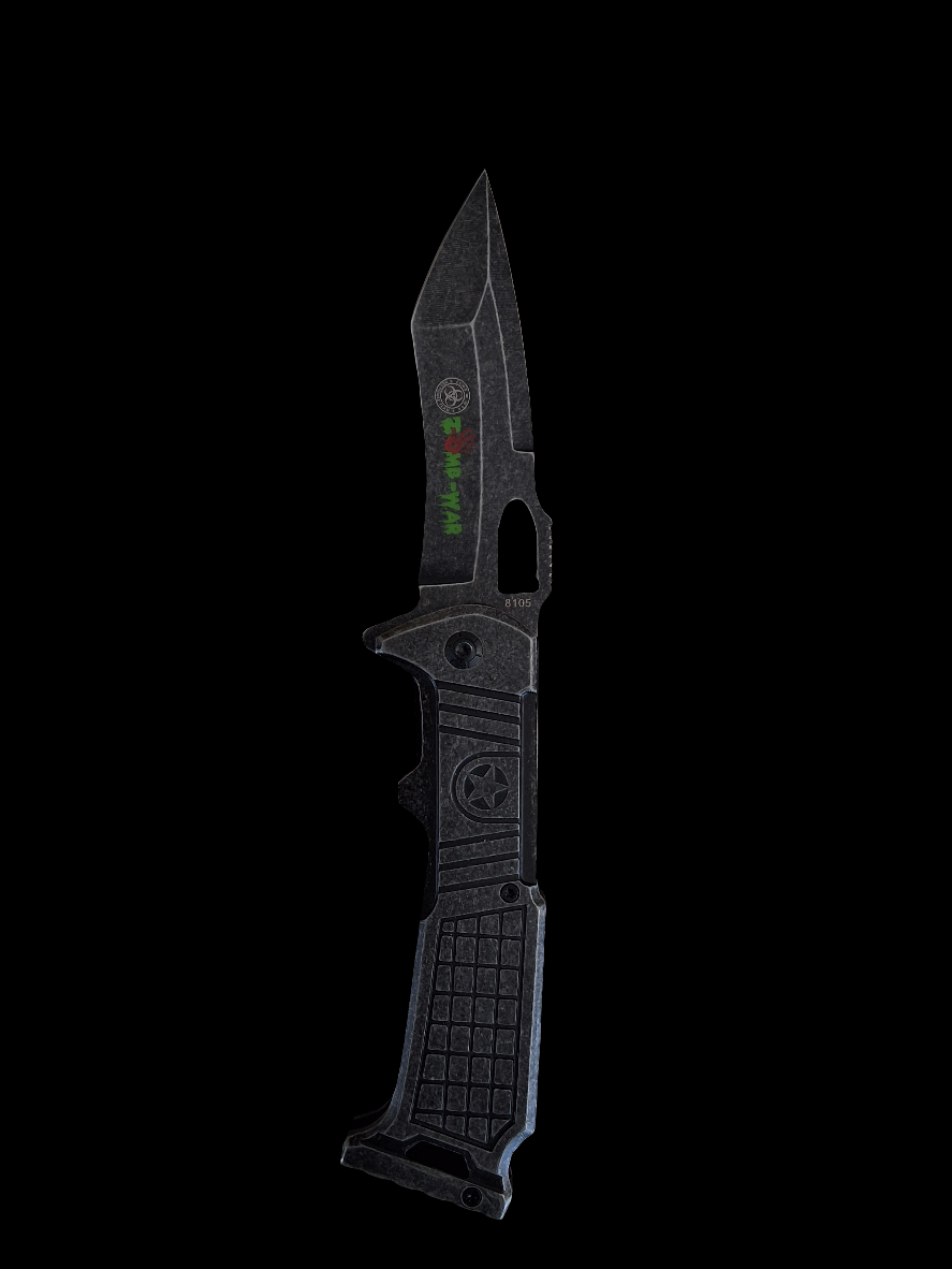 Grey Stonewash Zombie War Blades