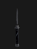 Damascus OTF Marble Handle