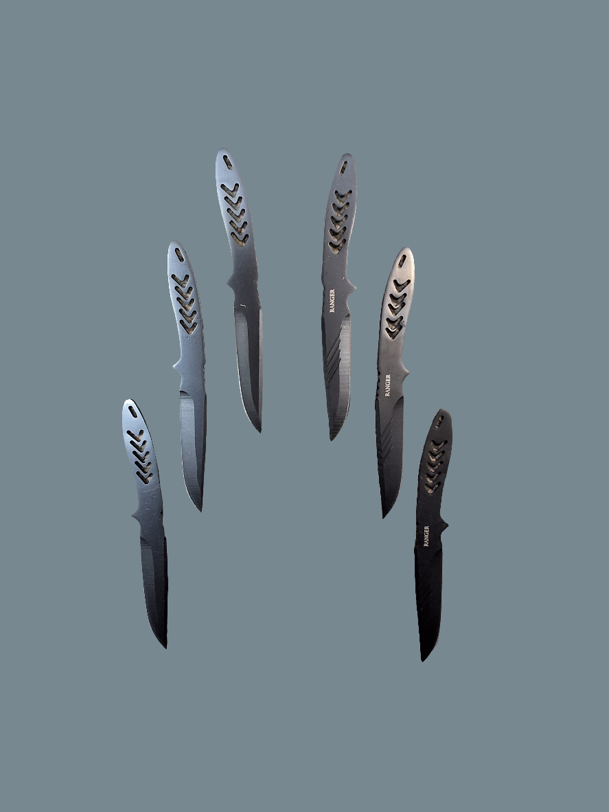 6 pc Blk Throwers Mini