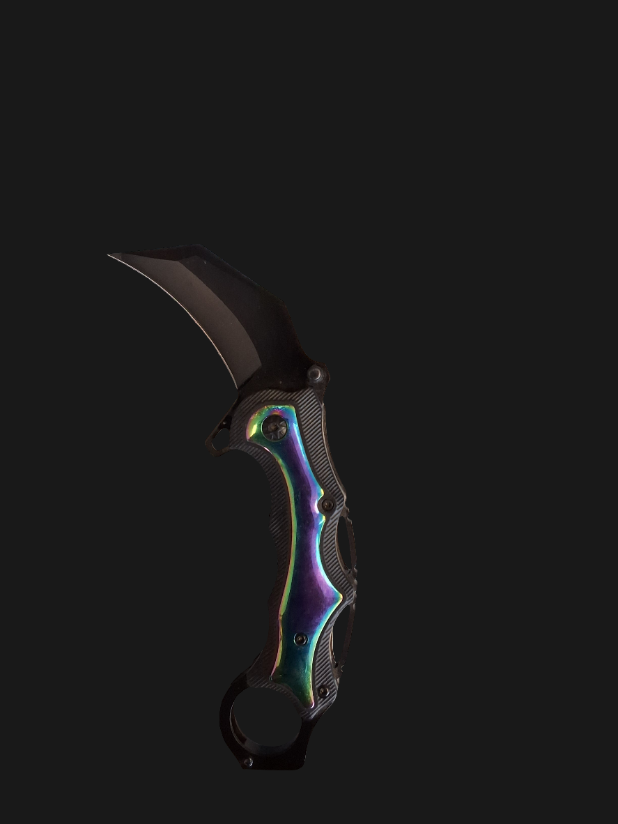 Rainbow Grip Karambit