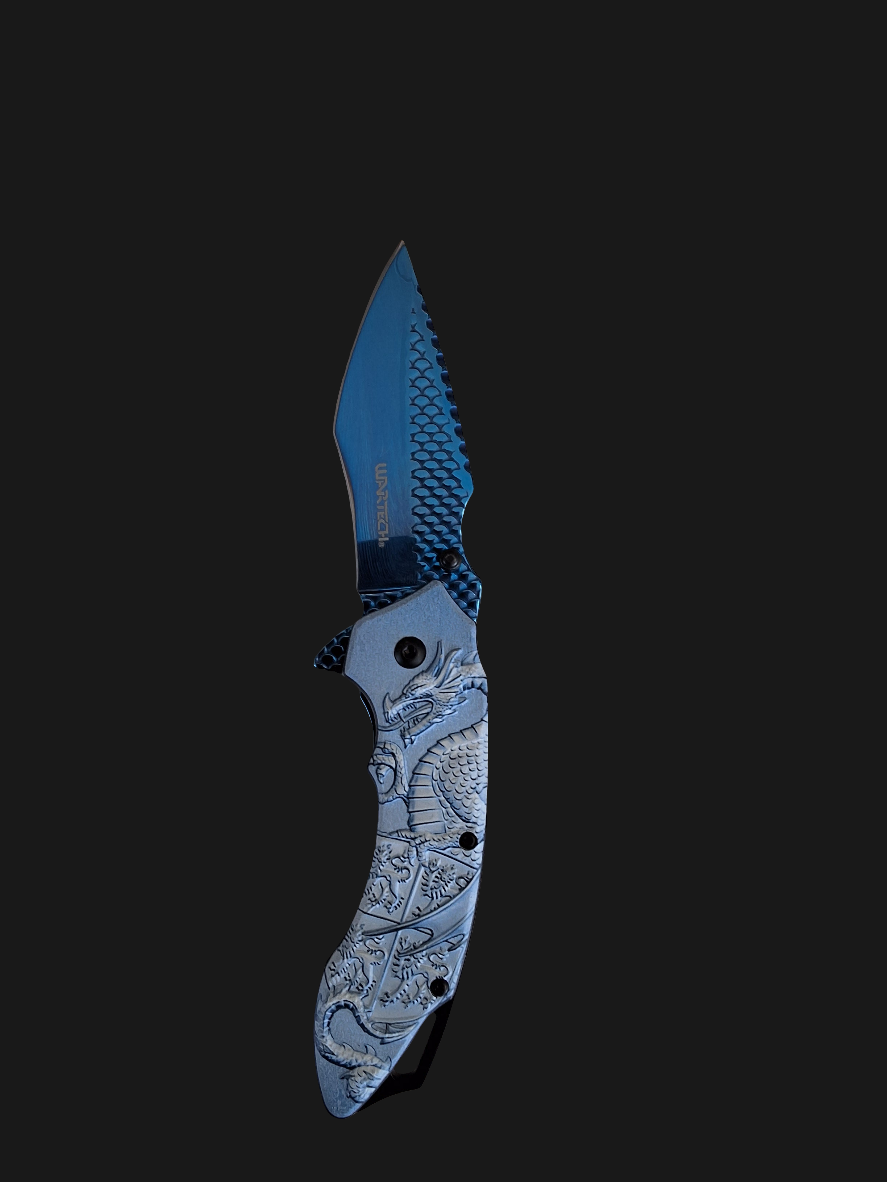 Pastel Blue Scale Dragon Blade