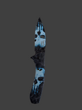 Blk Knife Blue Skull