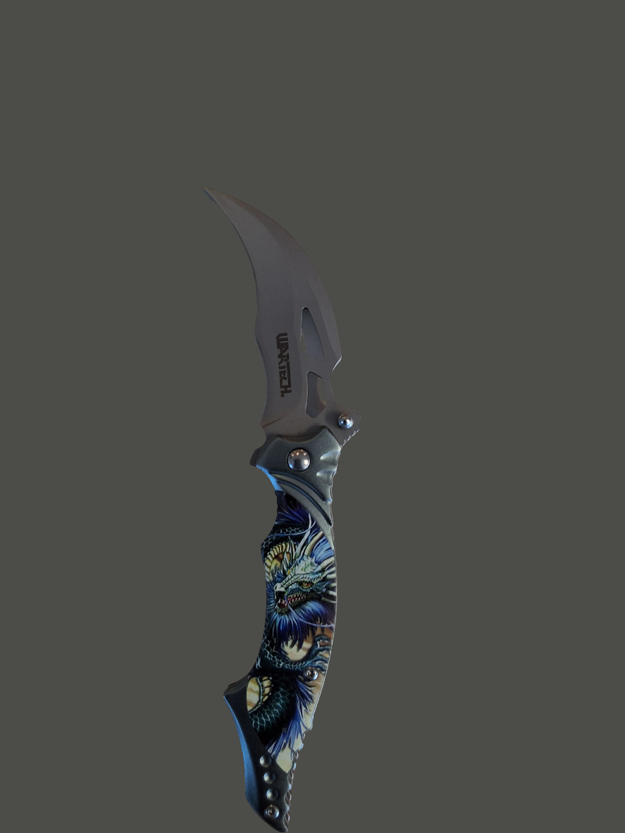 Green, Blue Dragon Karambit