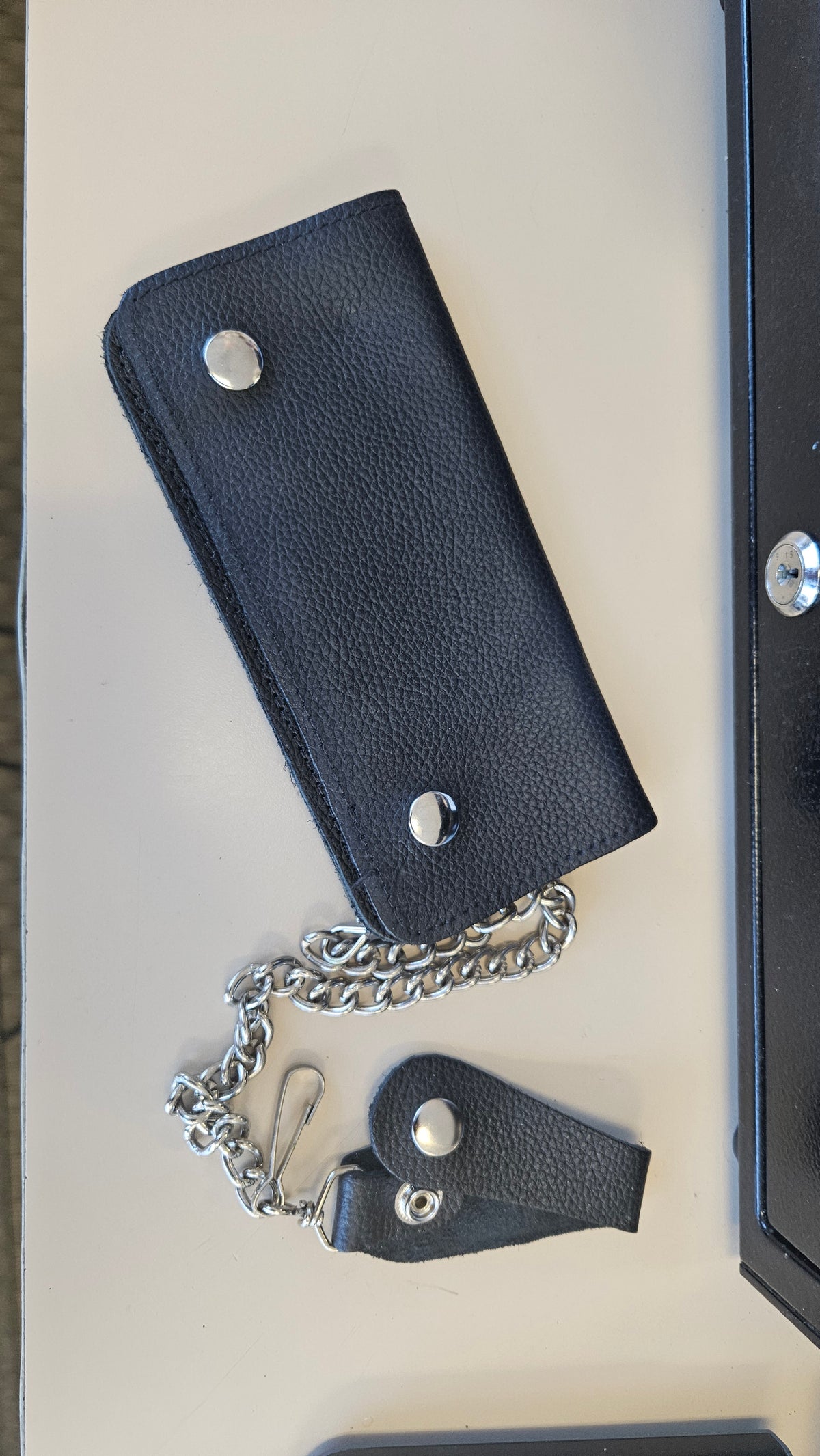 8" Leather Biker Wallet