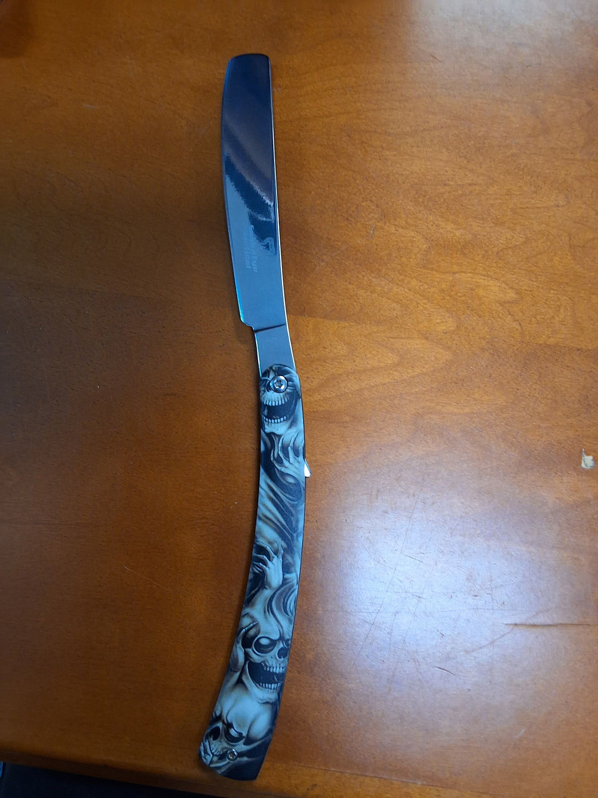 Skull Straight Razor #3075
