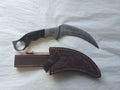 Black Handle Damascus Krambit