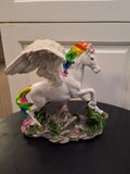 Rainbow Pegasus with leg up