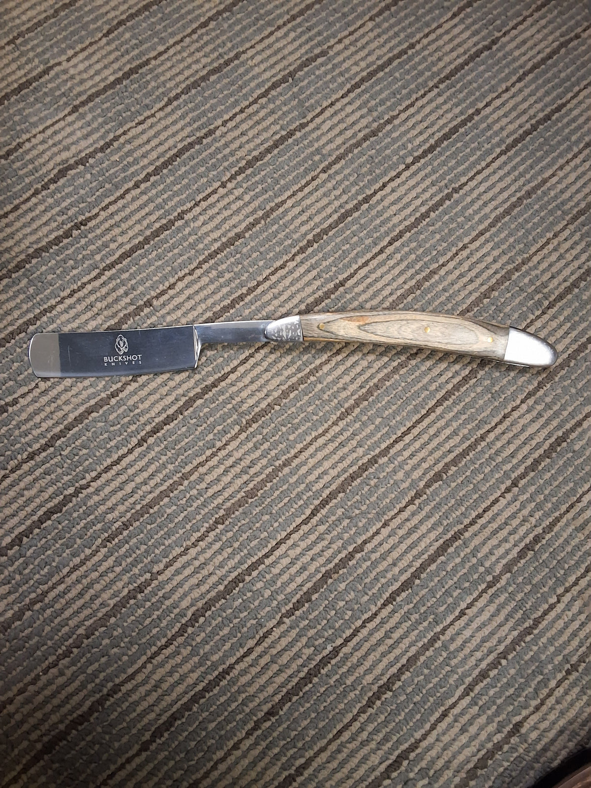 Black Wood Handle Straight Razor #3024
