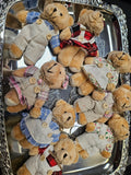 Small Dressed Teddy Bear Keychains