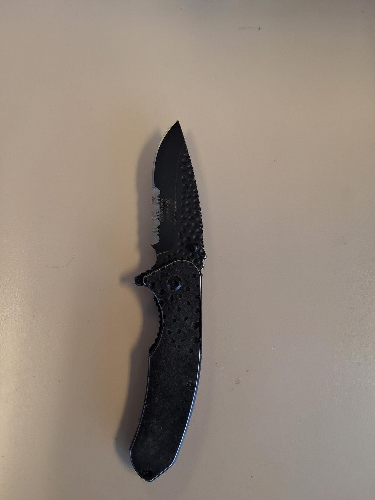 Grey Folding Knife Rough