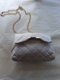 WHITE AND GOLD PURSE