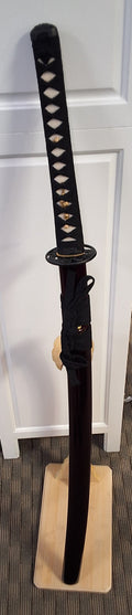 1060 Differentially Forged Steel Red Katana #3152