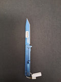 Blue Metalic Folding Blade Narrow