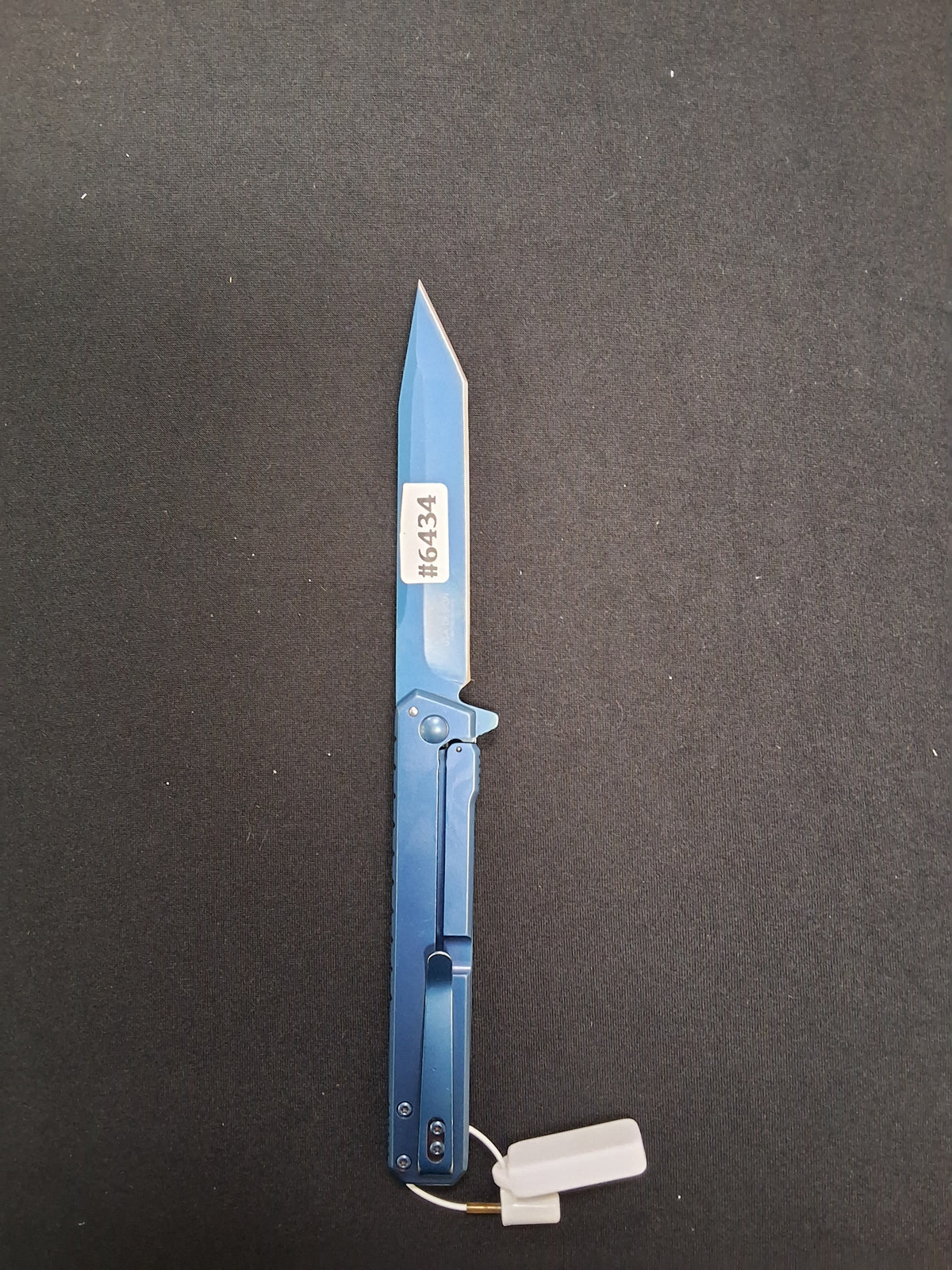 Blue Metalic Folding Blade Narrow