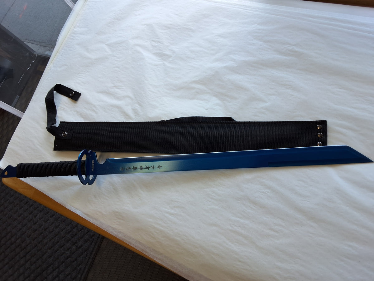 Blue Ninja Sword with Hand Guard