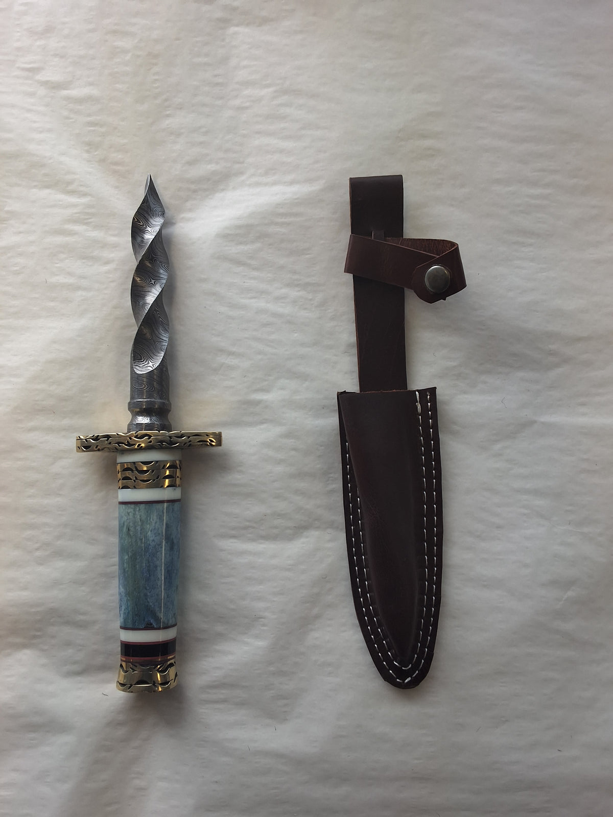 Damascus Spiral Dagger