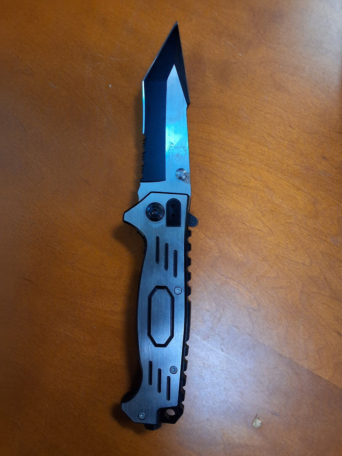 Tanto Style Folding Knife with Folding Switch #3058