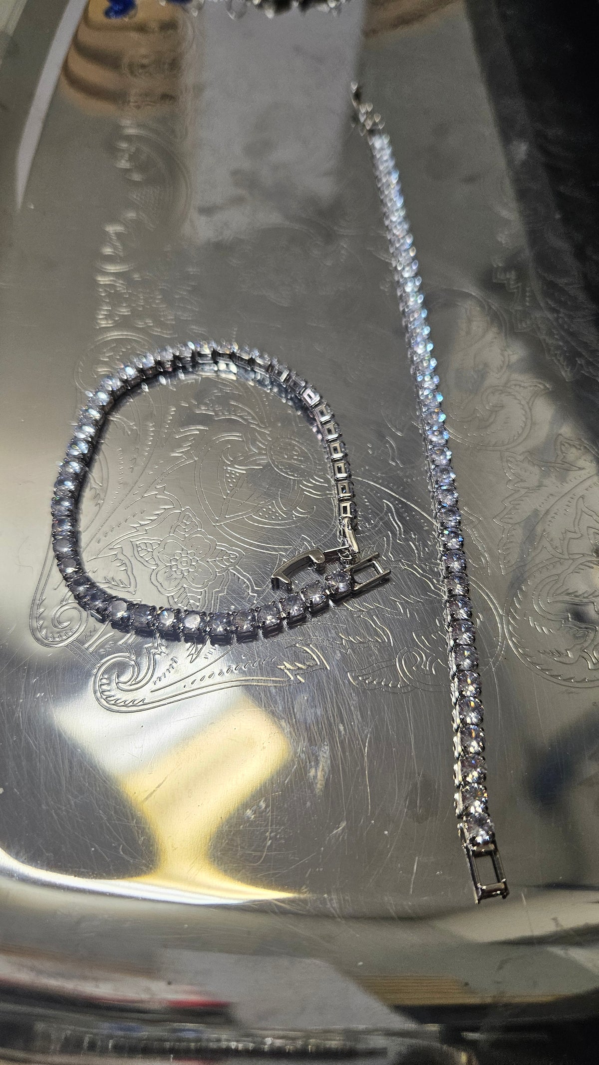 Sterling Silver Moissanite Tennis Bracelets