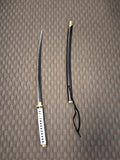 Black Katana W/ White Hilt (Battle Ready)