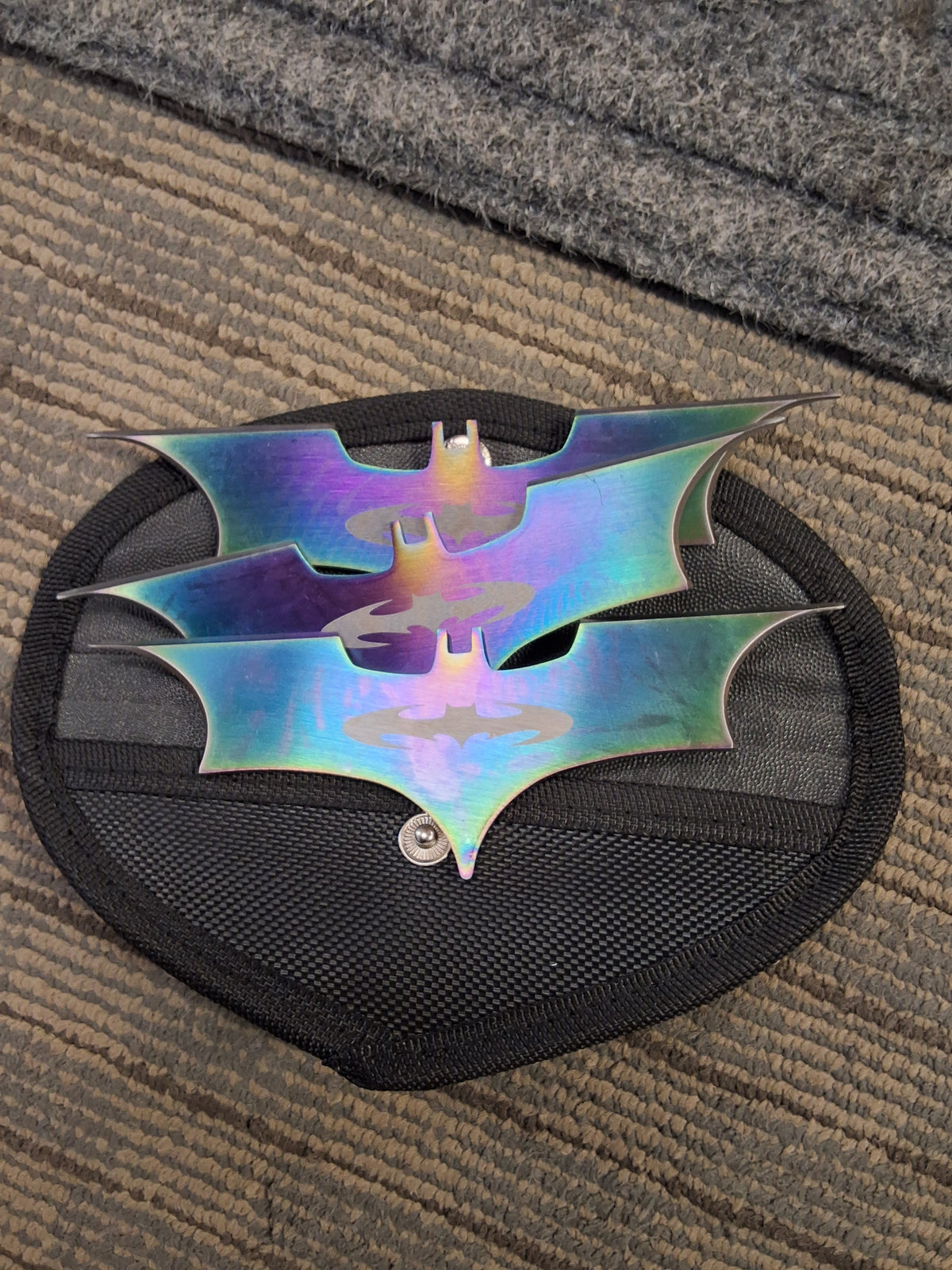 Rainbow Batman Throwing Symbols #3040