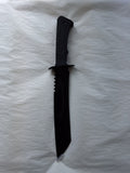 Long Tanto Shaped Knife Black