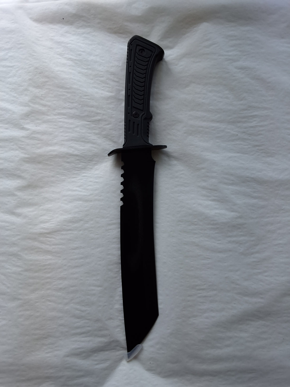 Long Tanto Shaped Knife Black