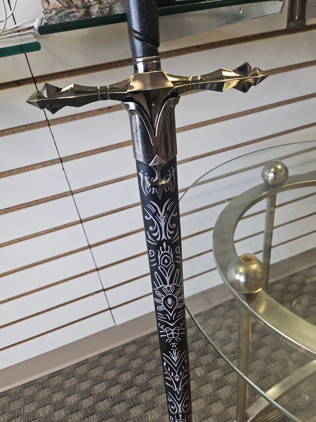 Medieval Sword with Fancy Scabbard and Hand guard
