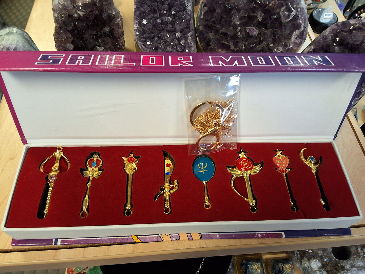 Sailor Moon Wand Necklace/Keychain Set #1668