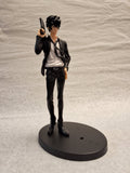 Psycho-pass Man with open collar, black tie, large handgun #1539