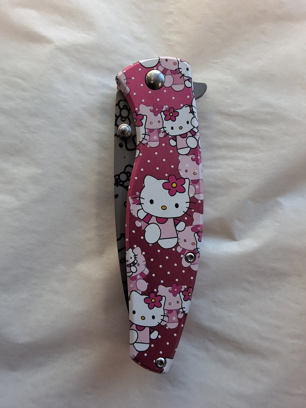 Hello Kitty Pocket Knife with Many H.K. #2025