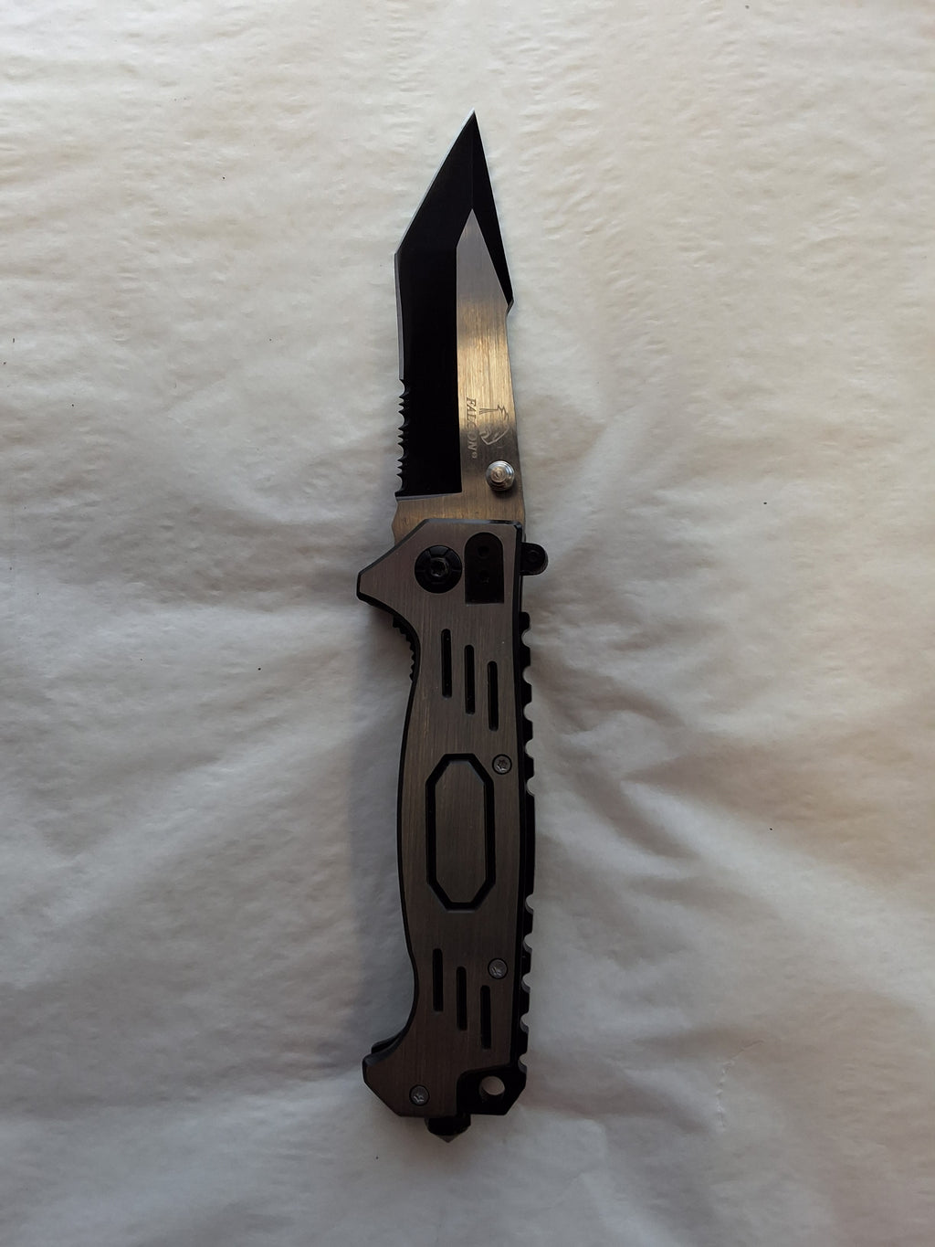 Tanto Style Folding Knife with Folding Switch #3058