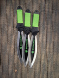 Green Biohazard Leaf style Throwers 3 Set #1410