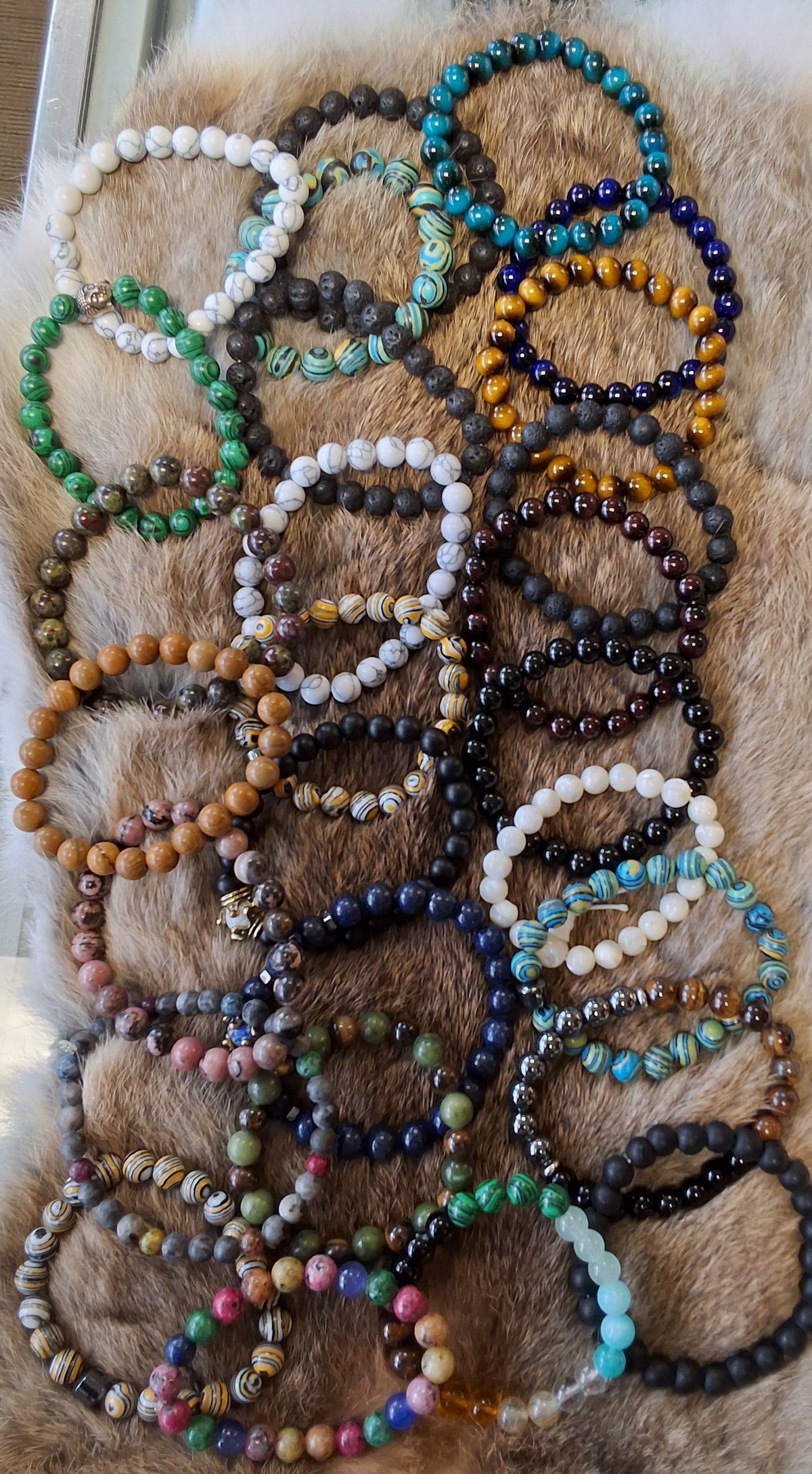 Assorted Round Beaded Bracelet #1856