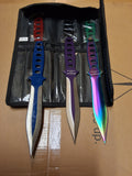 6 PIECE  ASSORTED THROWING KNIVES #9795