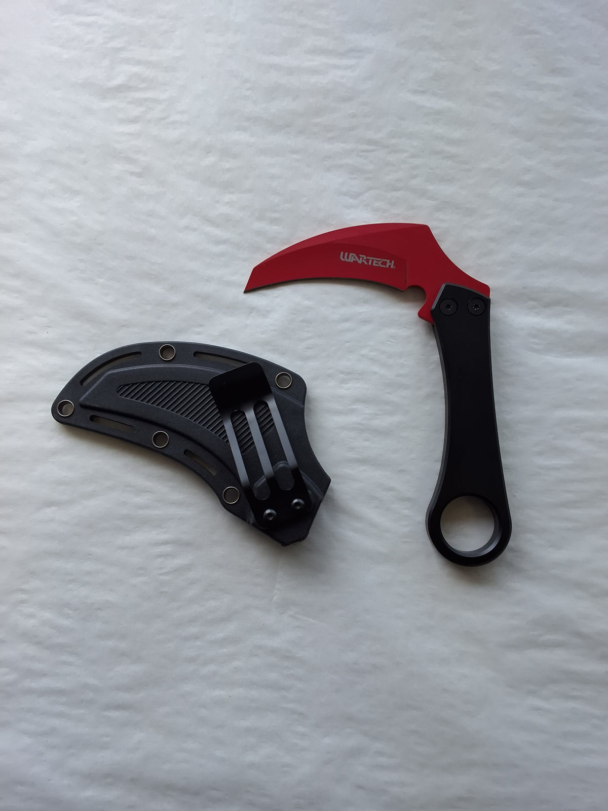 Red Scythe Black Handle