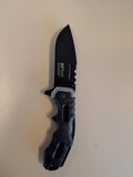 BLK & Silver Balistic Knife
