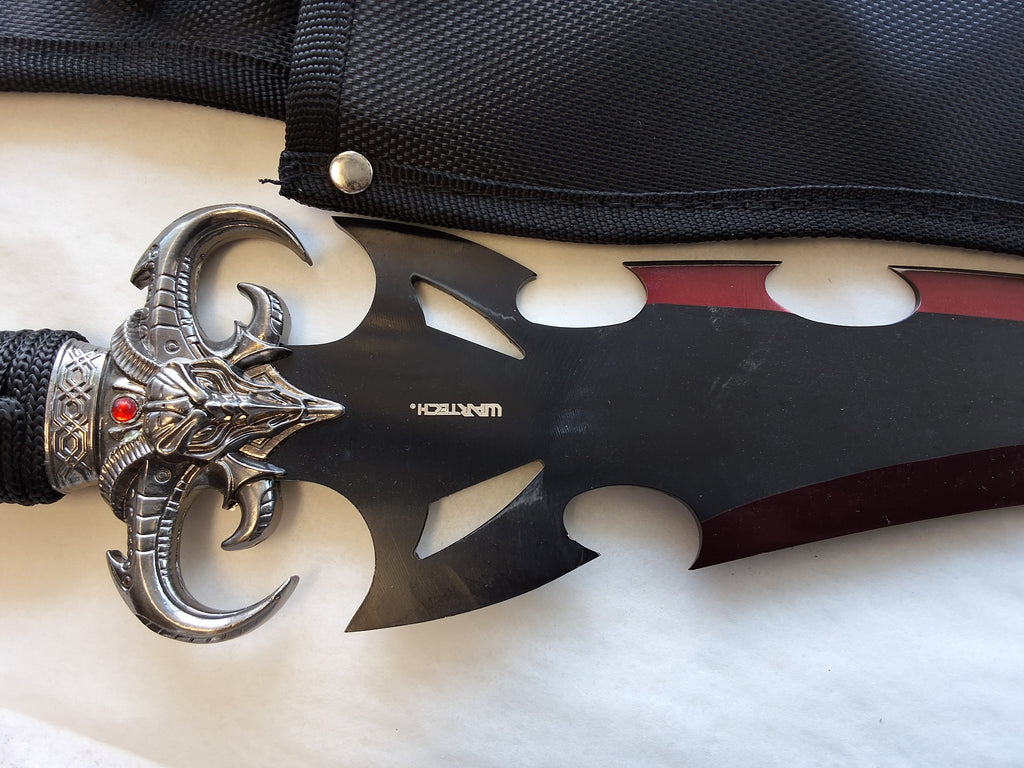Horned Handguard Red Fantasy Dagger