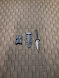 DOUBLE EDGED BLACK SURVIVAL KNIFE #9482