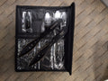 6 Piece Black Set of Throwing Knives With Slits Down the Side #3005