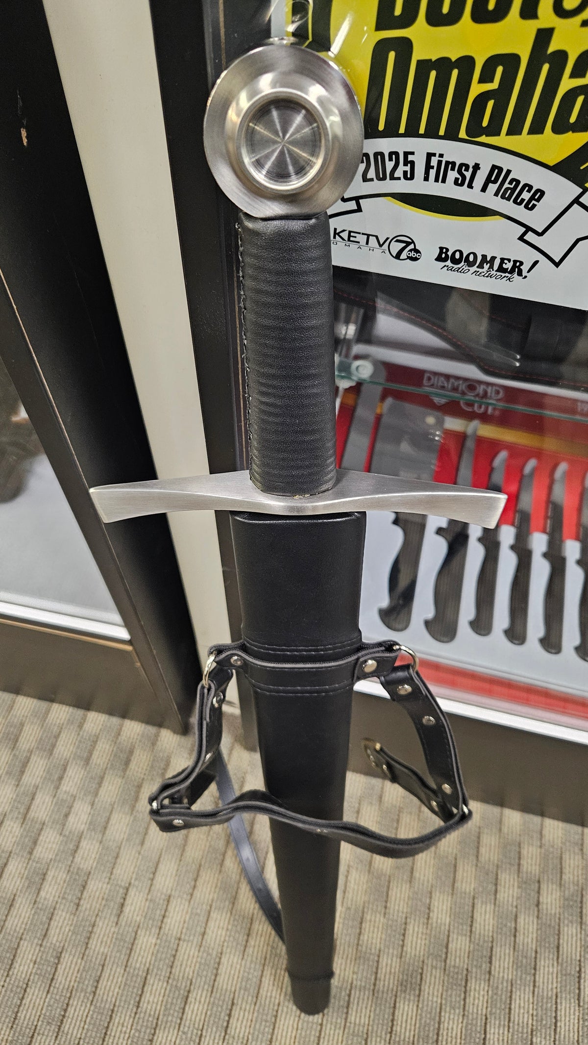 35" Battle Ready One Handed 1060 Tempered Steel Short Sword