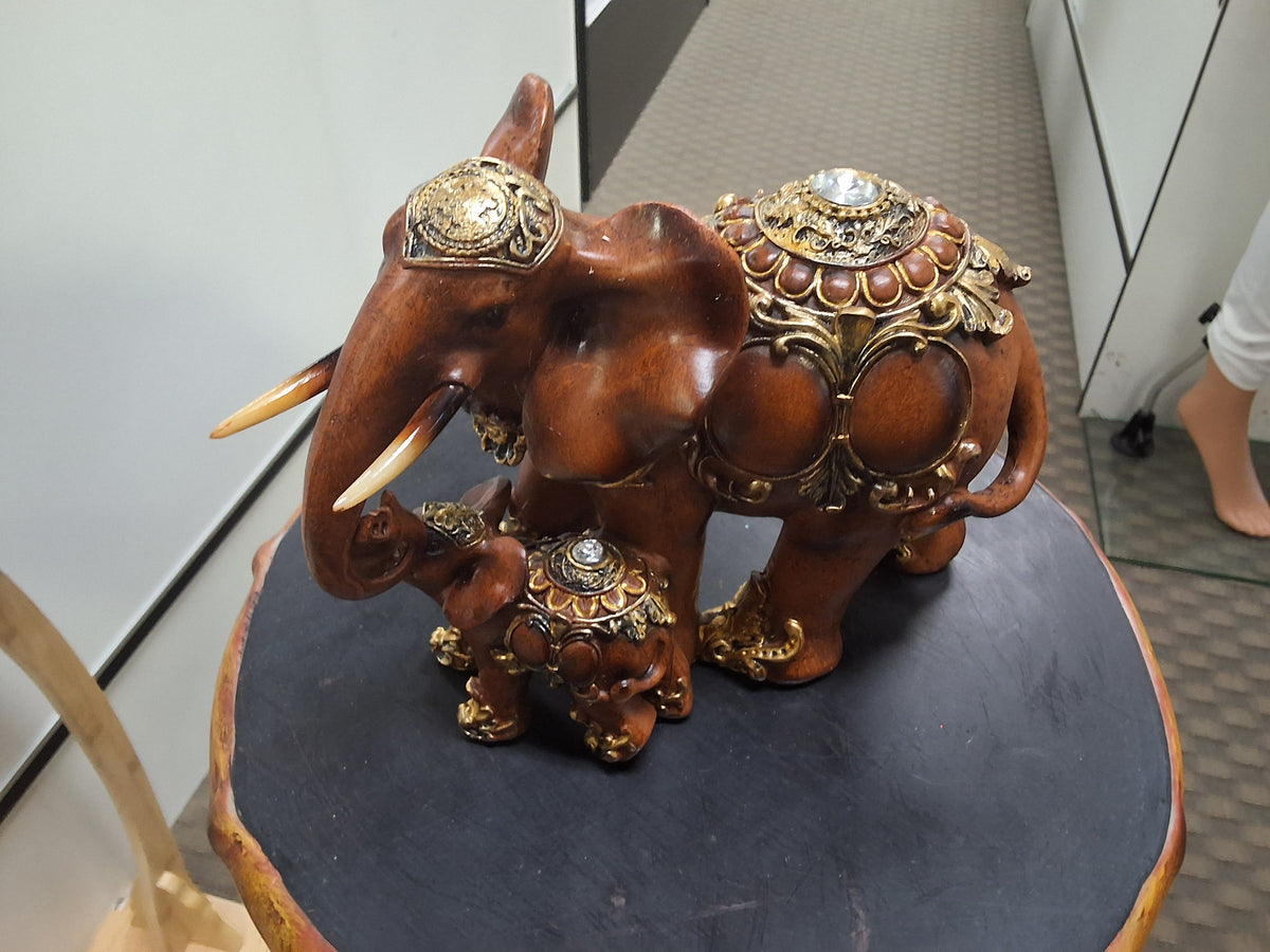 Indian Elephant With Calf