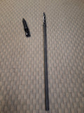 Twisting blade cyclone spear with custom sheathe