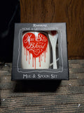 "You Stir my Blood" Mug and Spoon Set #1687