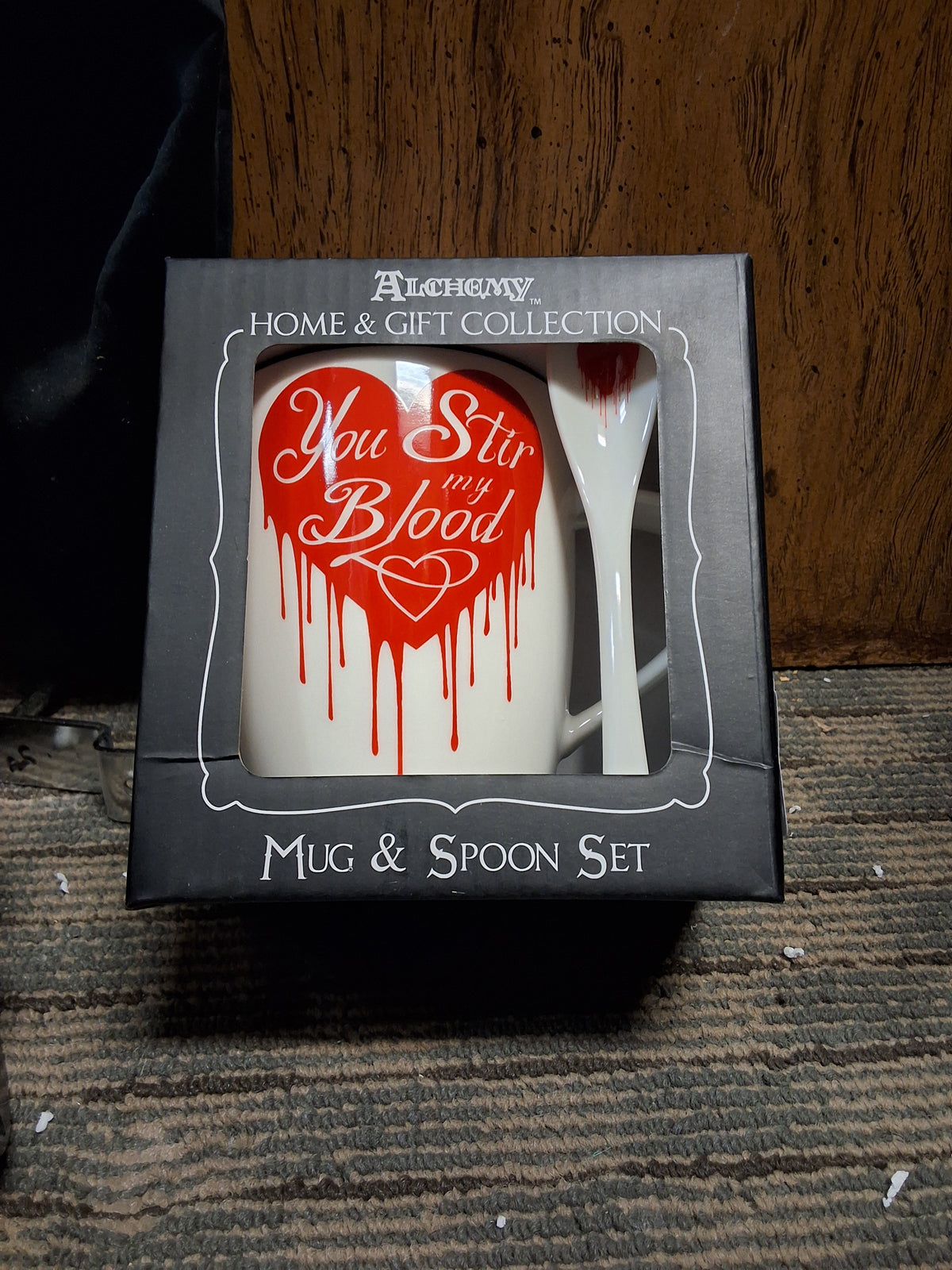 "You Stir my Blood" Mug and Spoon Set #1687