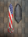 American Flag dual edge dagger #3186