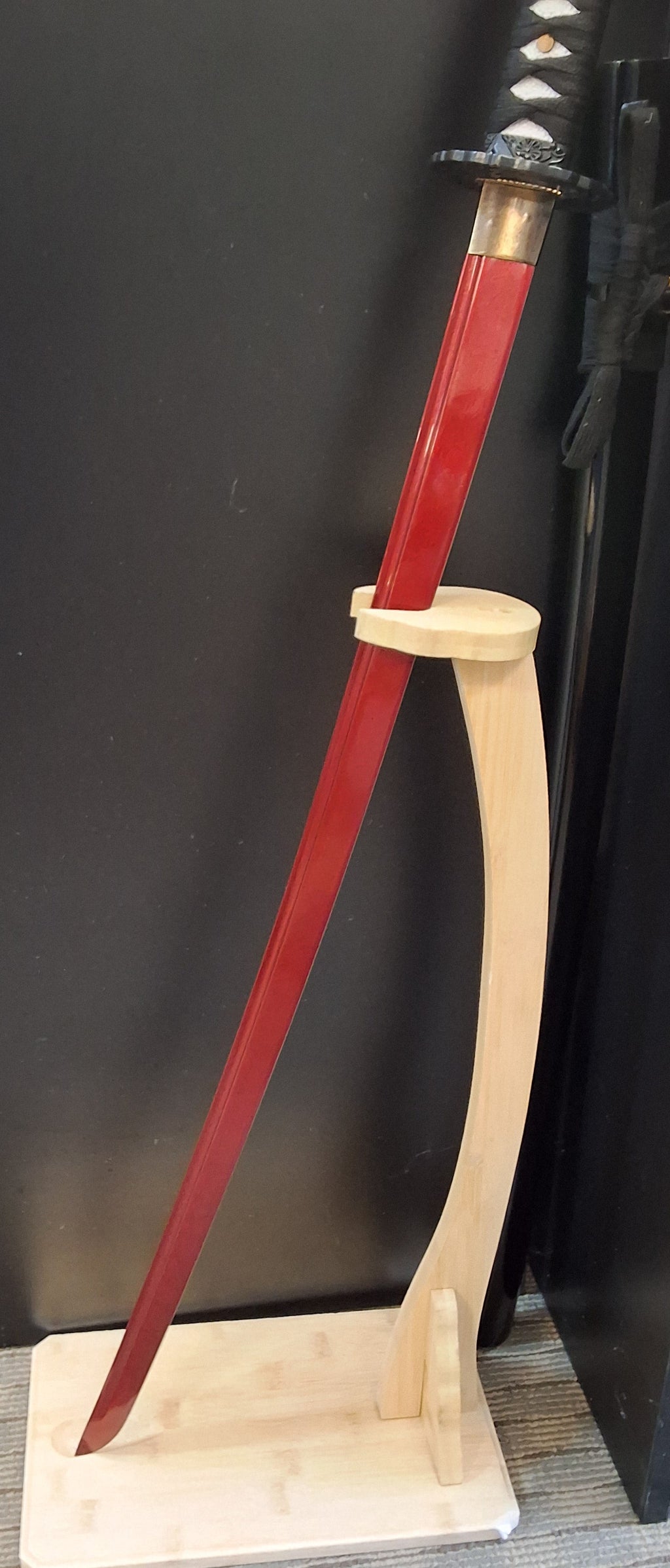 Red Damascus Blade Katana #2066