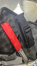 Red D2 Tool Steel OTF with Hard Case