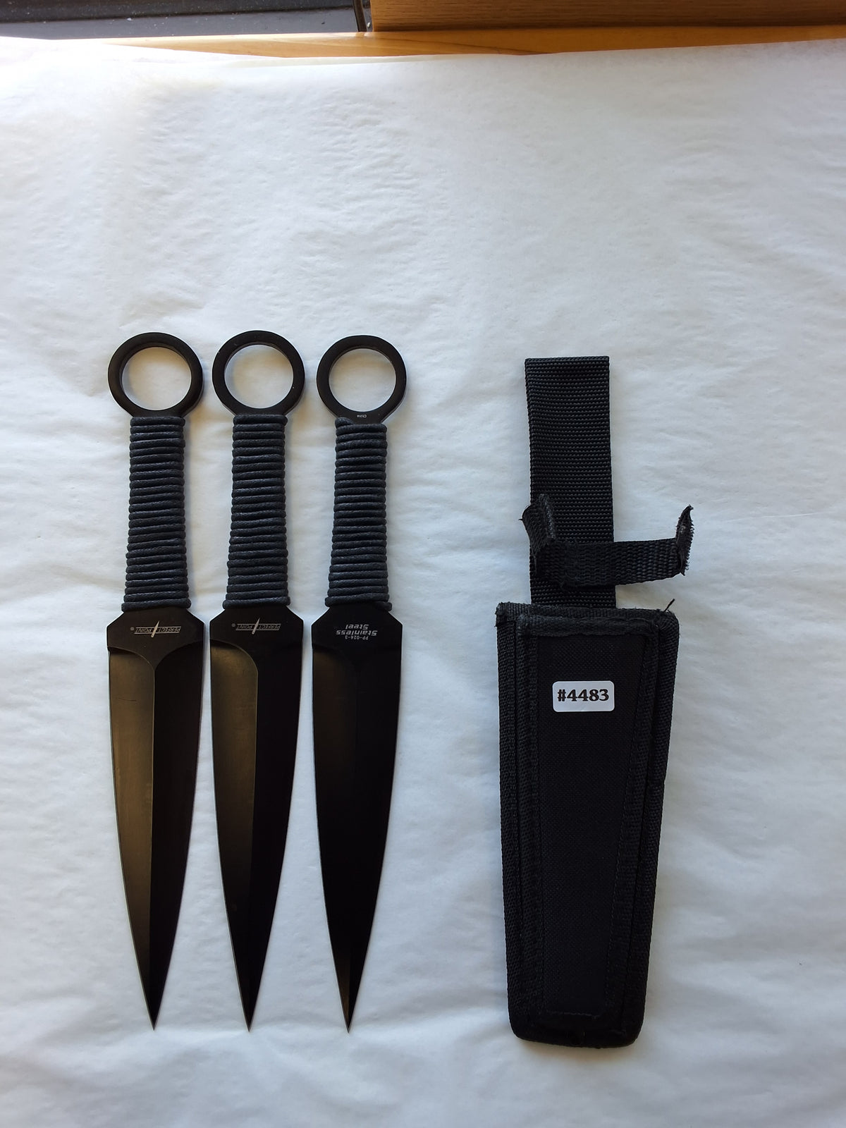 3 Large Throwing Knives Set