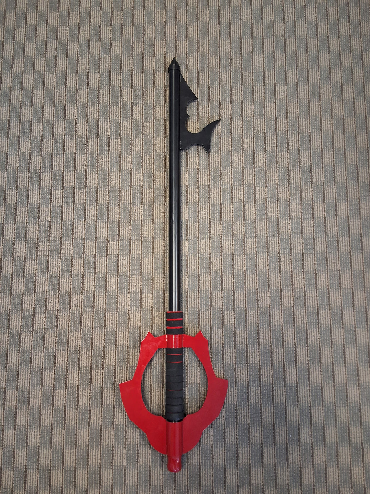 Key Blade Red Handle Black Shaft